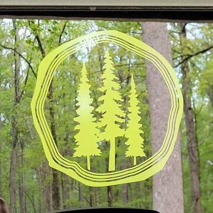 Trees with Rings Vinyl Decal Sticker, Car, Truck, RV, Camper and Trailer