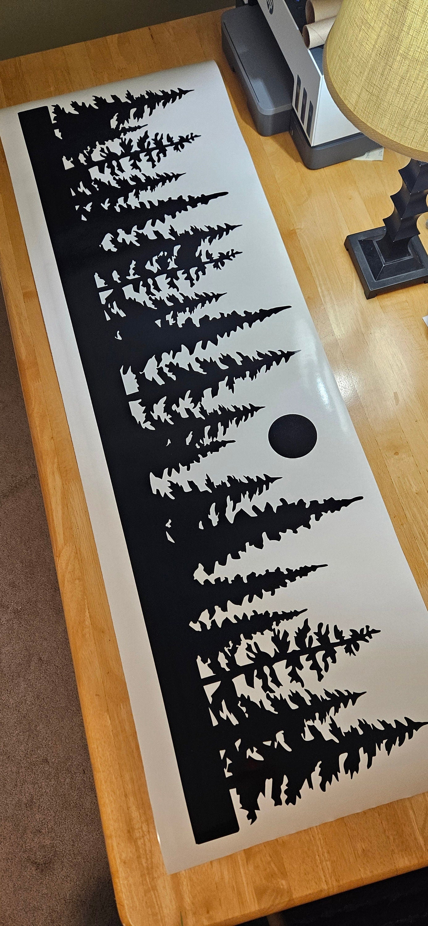 Forest Trees Vinyl Decal, Car Truck RV Camper Van Trailer Graphics
