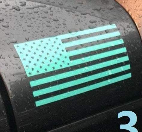 American Flag Vinyl Decal Sticker | American Flag Car Sticker | US Flag Cup Decal | USA Truck Flag Decal | US Military Flag Decal for Laptop