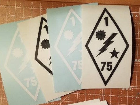 Army 75th Ranger Regiment Vinyl Window Decal Sticker, Ranger Insignia, Ranger Diamond, Battalion, Ranger Sticker 75, Army Ranger Diamond