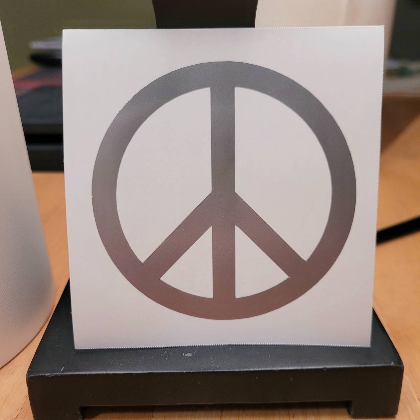 Peace Symbol Vinyl Decal Sticker for Car, Van, Truck, Laptop, Window, RV, Camper. Many colors to select and sizes from small to very large.