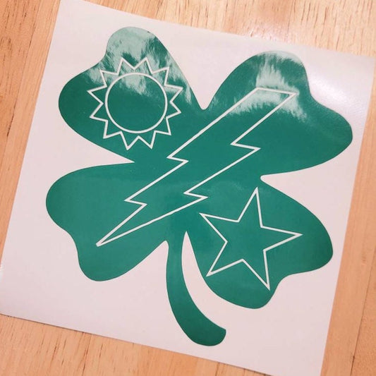 Army 75th Ranger Regiment Clover Vinyl Decal Sticker for car truck laptop cellphone cup mug | Army 75 Ranger Clover in Multiple Sizes Colors