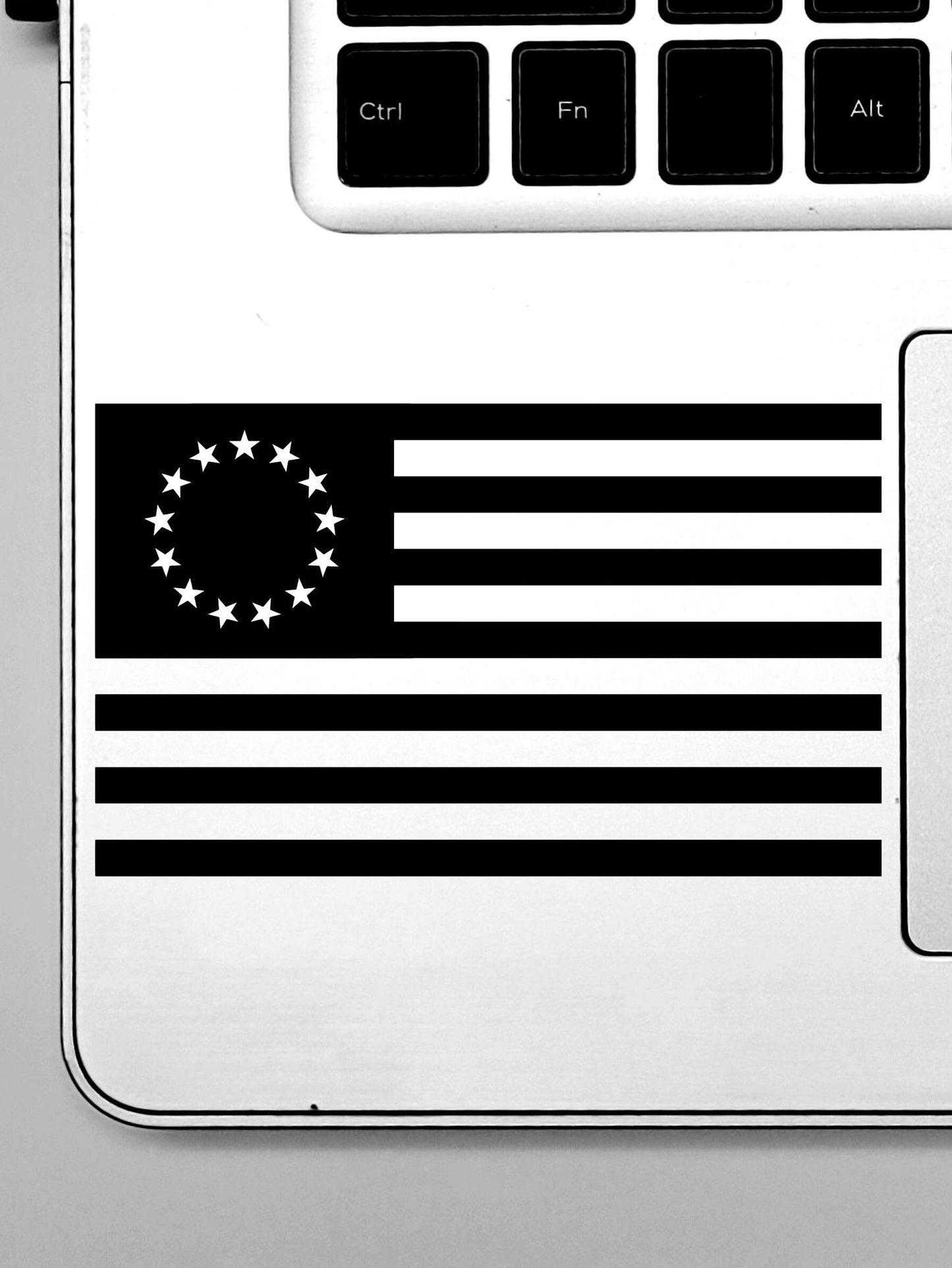 Betsy Ross US American Flag Vinyl Decal Sticker Set for Car, Truck, Van | USA America Betsy Ross Flag in Multiple Colors and Sizes