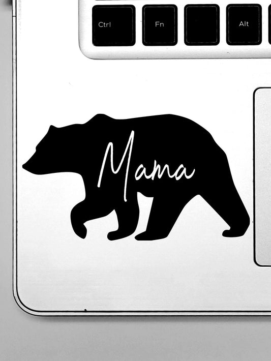 Mama Bear Vinyl Decal Sticker for car, truck, cellphone, laptop, cup, gift, RV, Camper | Offered in Multiple Colors and Sizes
