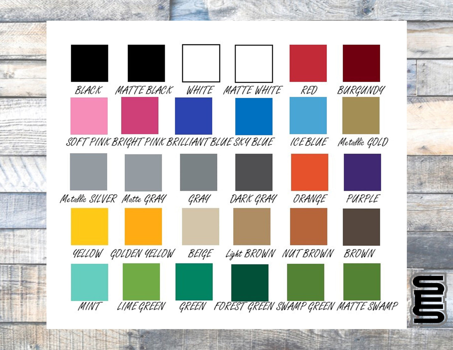 Custom Vinyl Hood Decal Sticker Set | Custom Fender Decal Sticker Set | Choose your font, color and size.