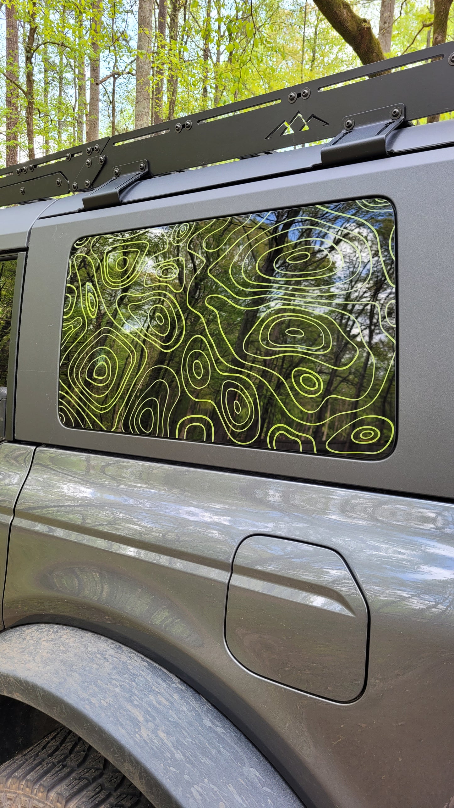 Topography Lines Vinyl Decal for Car Truck RV Camper Window Trailer Van