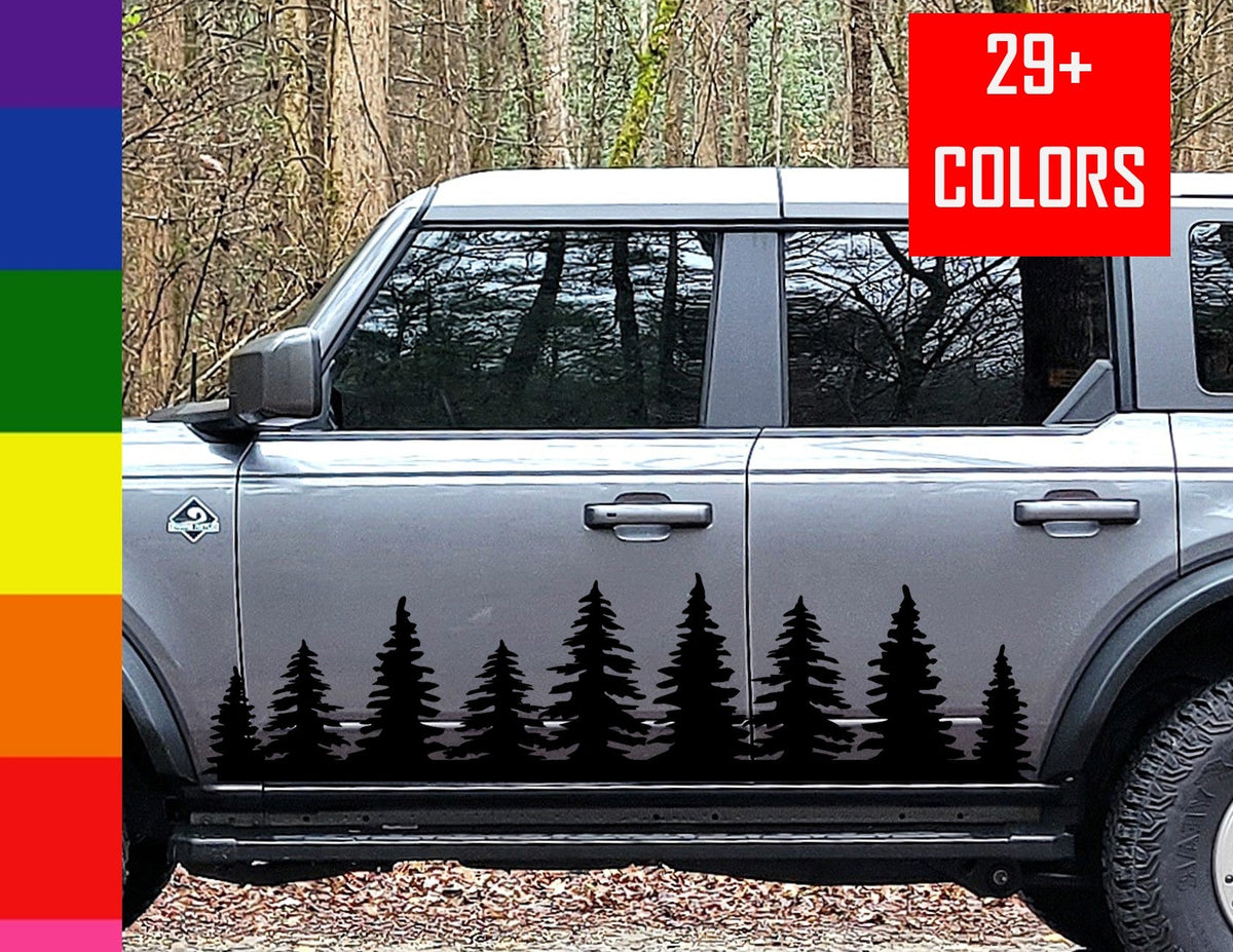 Trees Vinyl Decal, Car Truck RV Camper Van Trailer Graphics