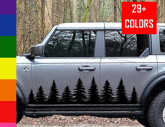 Trees Vinyl Decal, Car Truck RV Camper Van Trailer Graphics