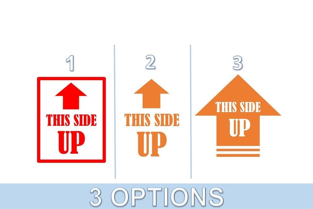 This Side Up Vinyl Decal for Truck, SUV, ATV
