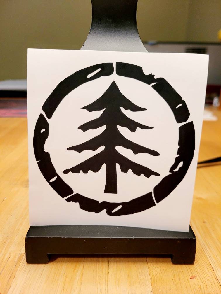 Distressed Tree Vinyl Decal Sticker for Car, Truck, Van, RV, Camper, Trailer