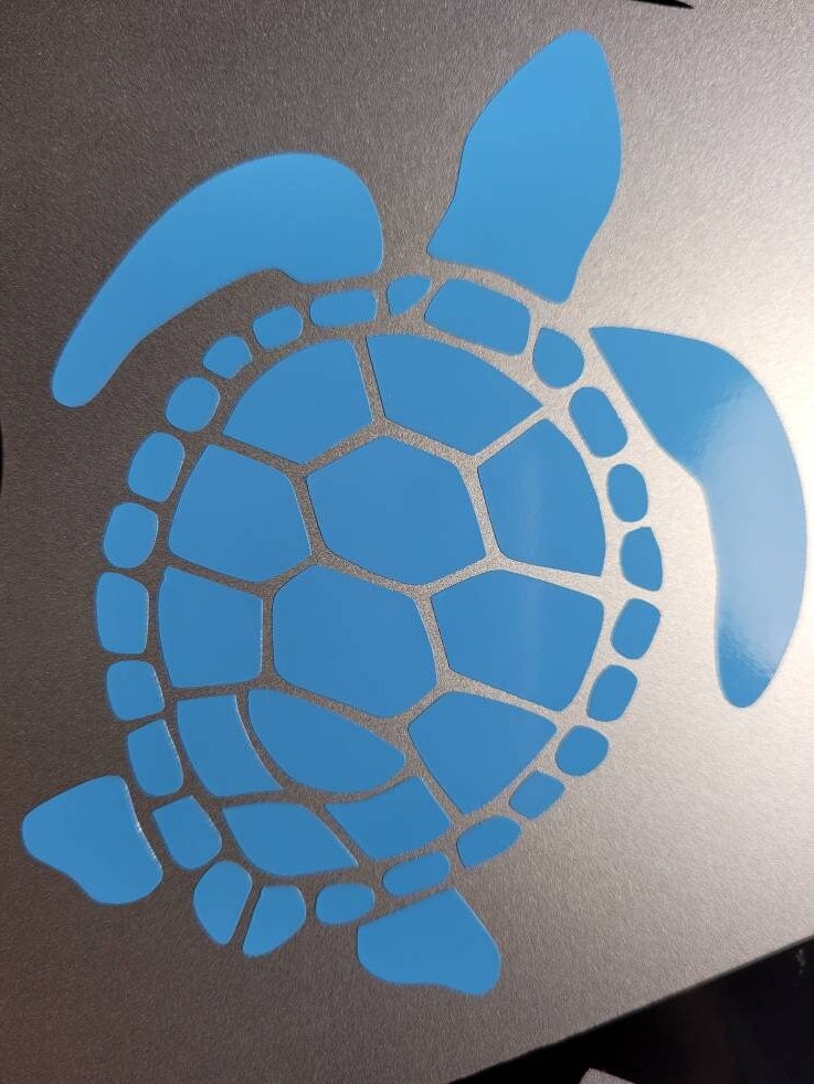 Sea Turtle Vinyl Decal, Car Truck RV Decor