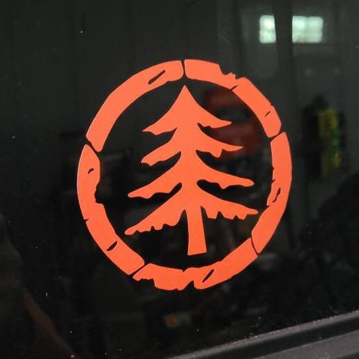 Distressed Tree Vinyl Decal Sticker for Car, Truck, Van, RV, Camper, Trailer