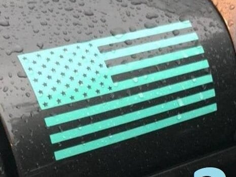 American Flag Vinyl Decal Set | US Flag Fender Stickers