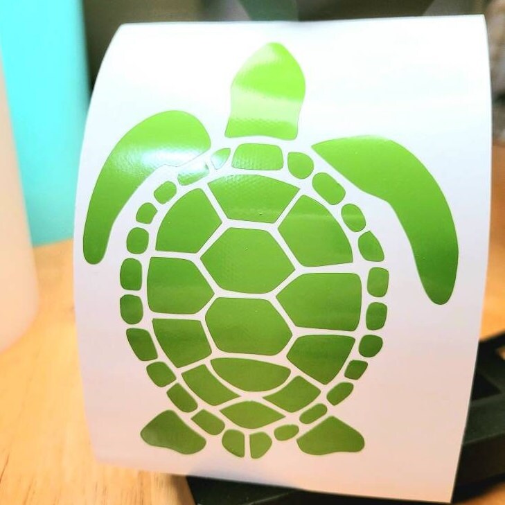 Sea Turtle Vinyl Decal, Car Truck RV Decor