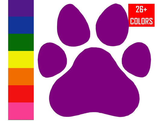 Paw Print Vinyl Decal, Car, Truck, RV, Camper, Laptop Sticker, Pet Lover Gift
