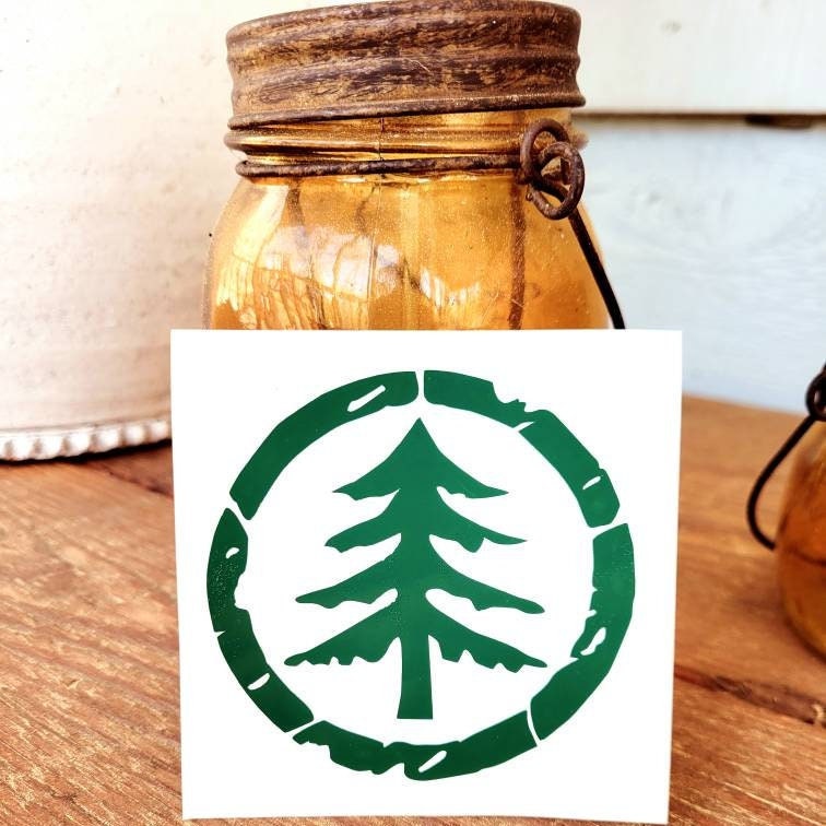 Distressed Tree Vinyl Decal Sticker for Car, Truck, Van, RV, Camper, Trailer