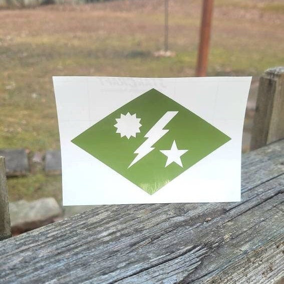 75th Ranger Regiment Diamond Vinyl Decal, Army Insignia Sticker for Car Truck RV Van Camper Trailer