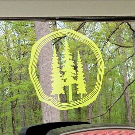 Trees with Rings Vinyl Decal Sticker, Car, Truck, RV, Camper and Trailer