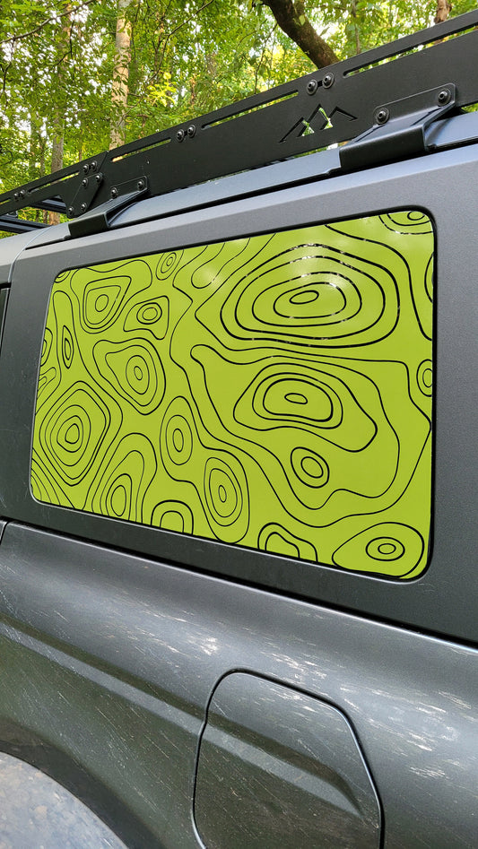 Topography Vinyl Decal for Car Truck RV Camper Window Trailer Van (Copy)