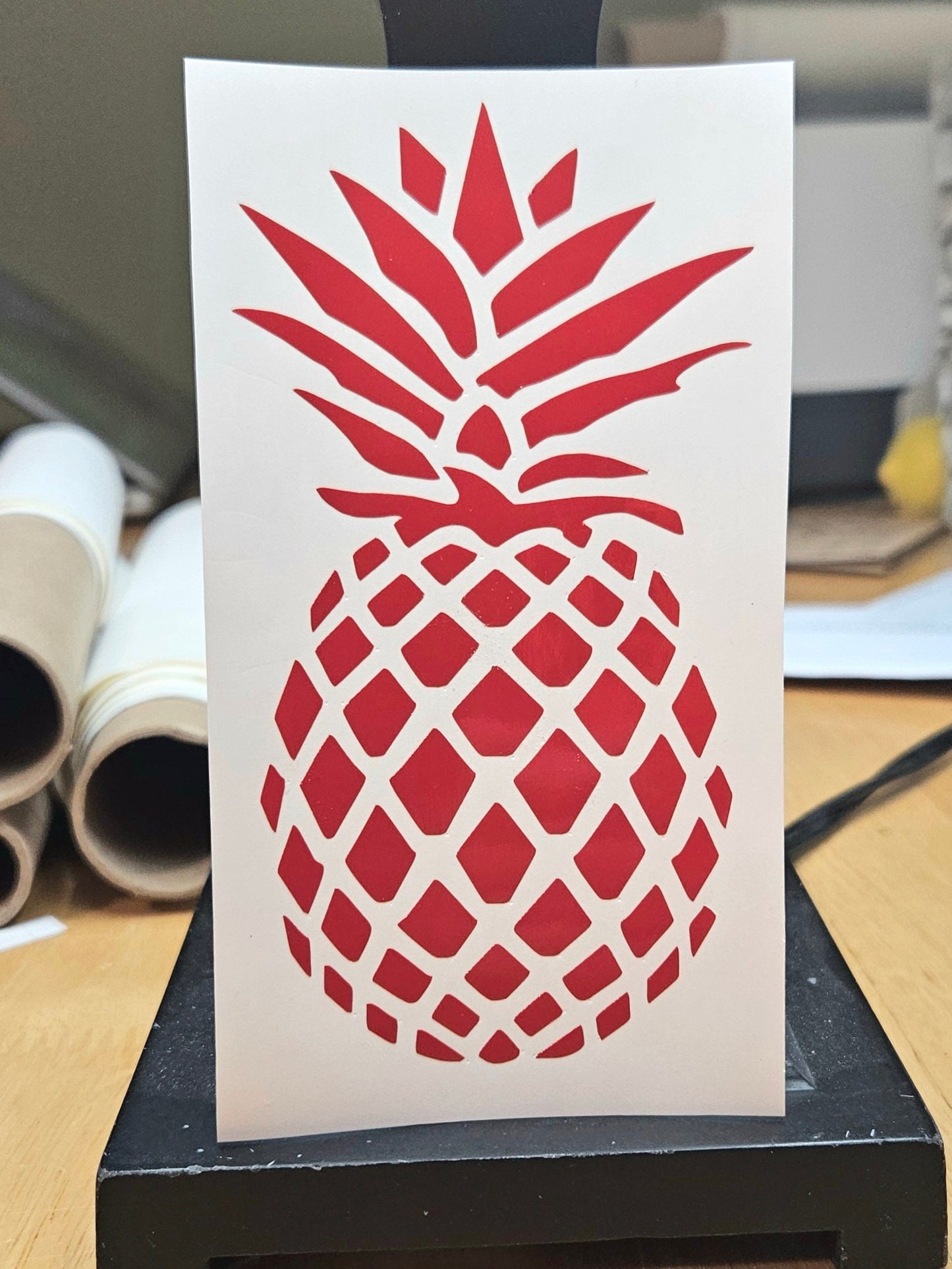 Pineapple Vinyl Decal Sticker, Car Truck Camper Decor