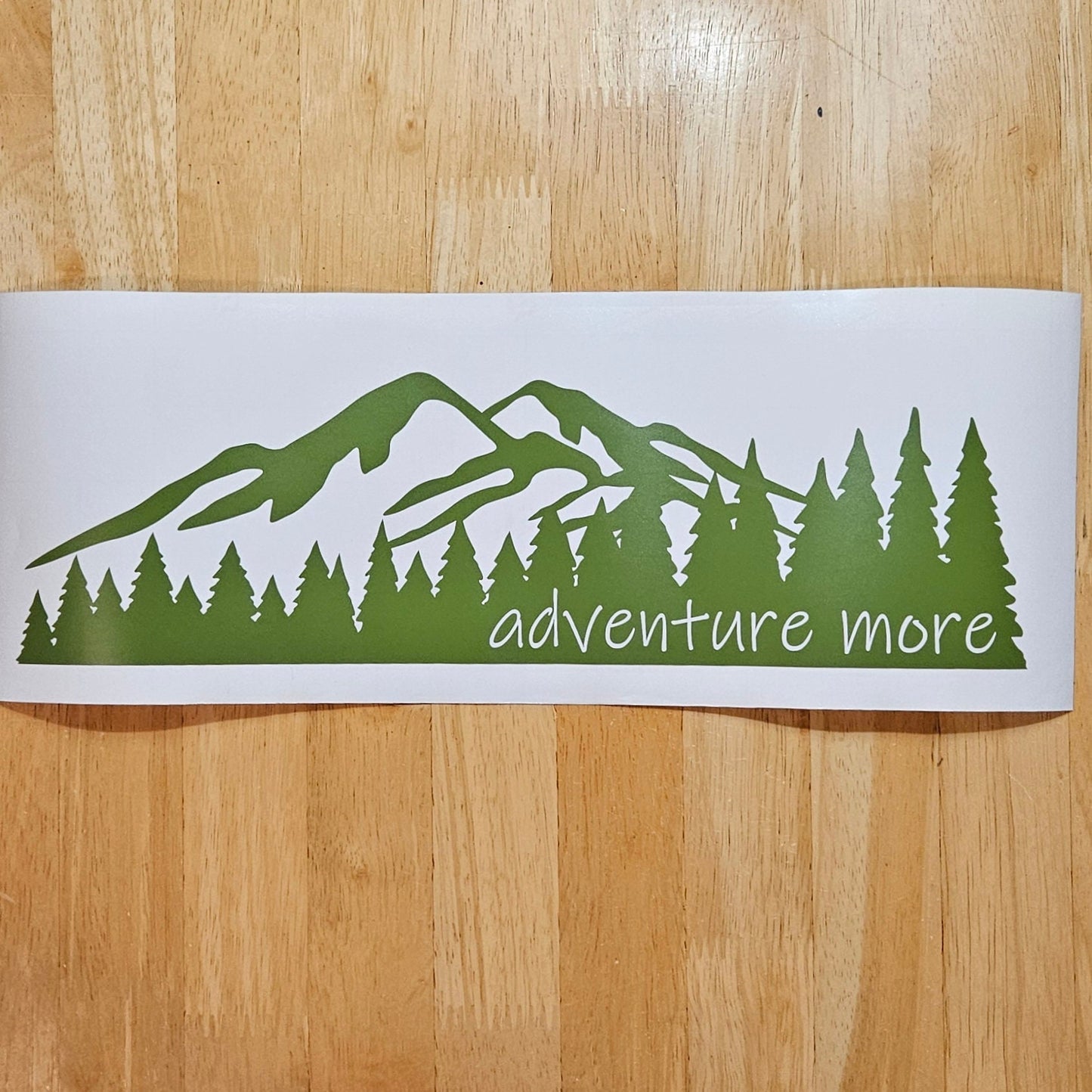 Adventure More Mountains and Trees Vinyl Decal Sticker