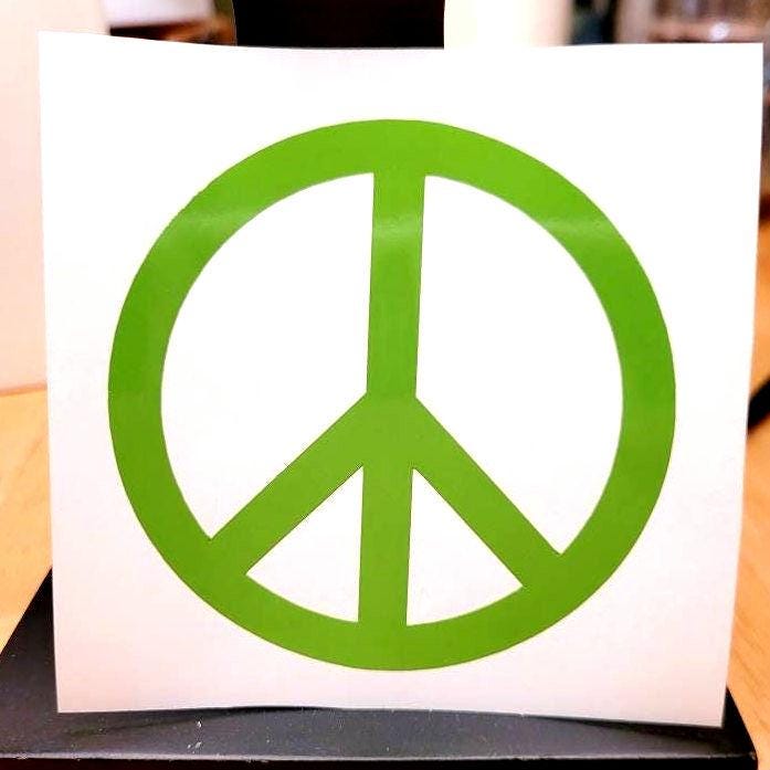 Peace Symbol Vinyl Decal Sticker for Car, Truck, Van, Camper, RV, Trailer