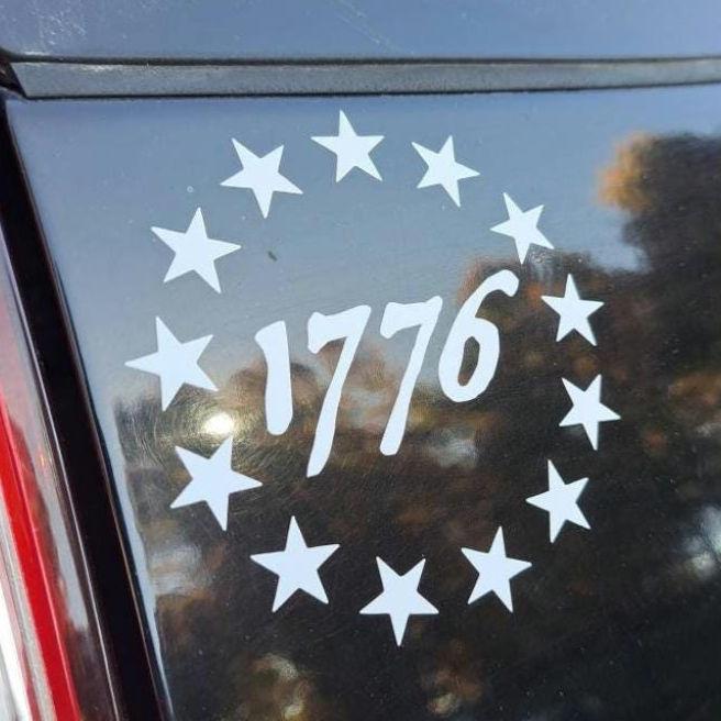 Betsy Ross 1776 Vinyl Decal Sticker