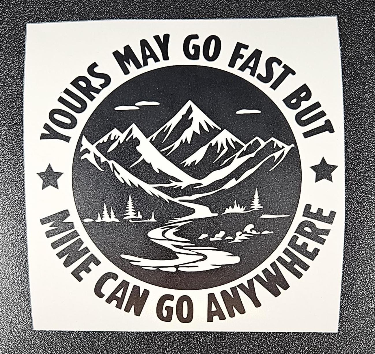 Mountains Vinyl Decal Sticker for Car, Truck, RV, Camper, Van, Trailer