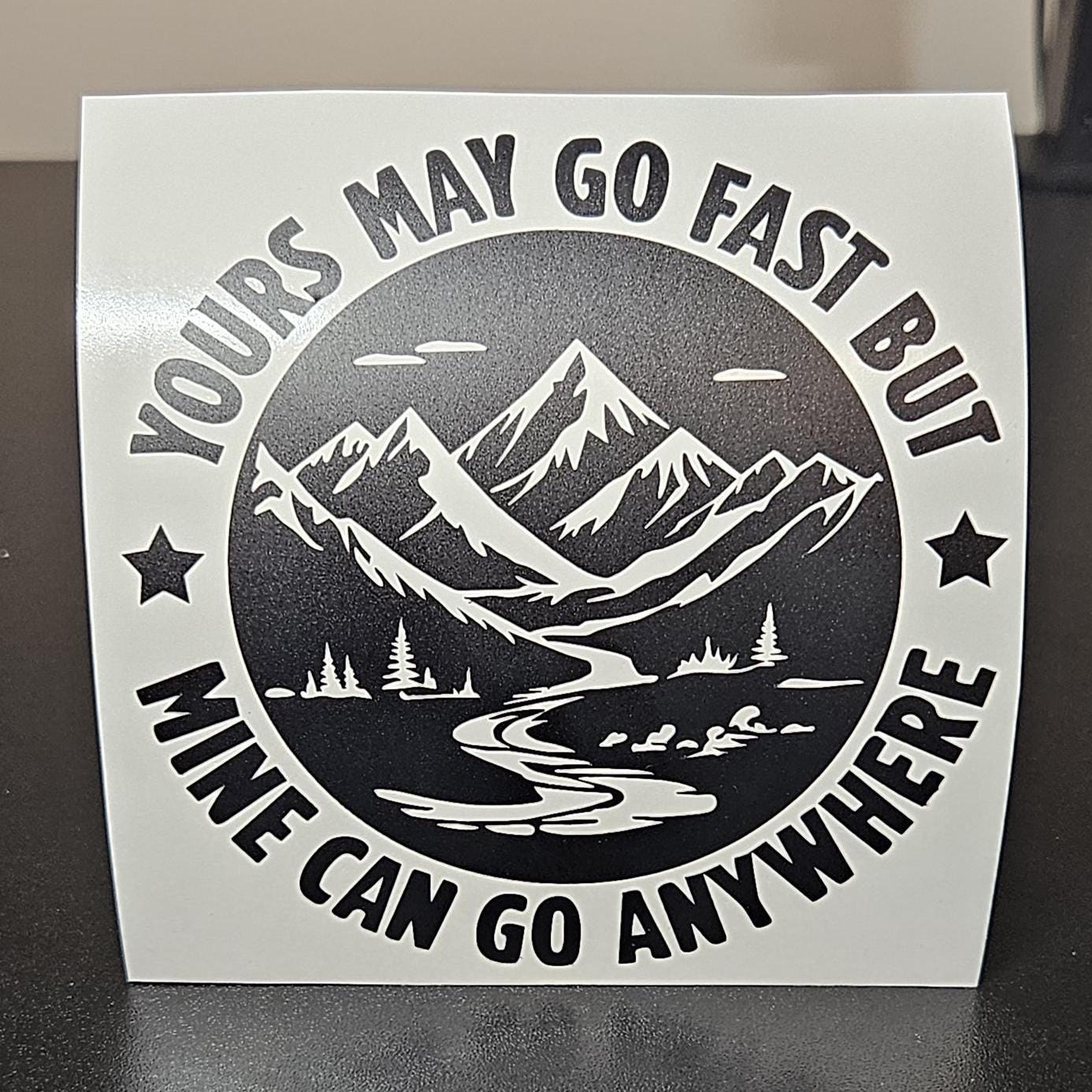 Mountains Vinyl Decal Sticker for Car, Truck, RV, Camper, Van, Trailer
