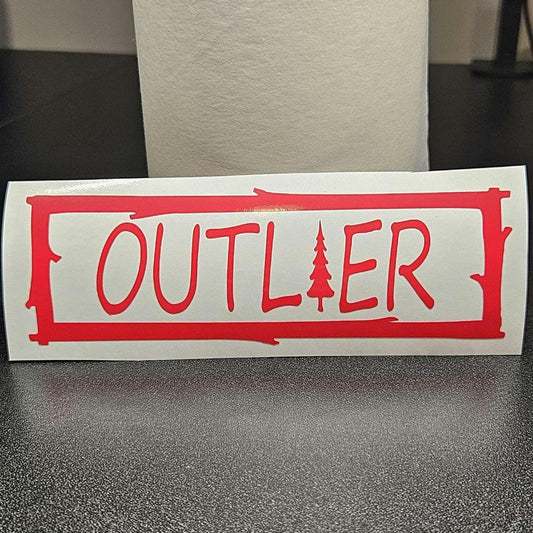 Outlier Outdoors Vinyl Decal Sticker for Car Truck RV Camper Van Trailer
