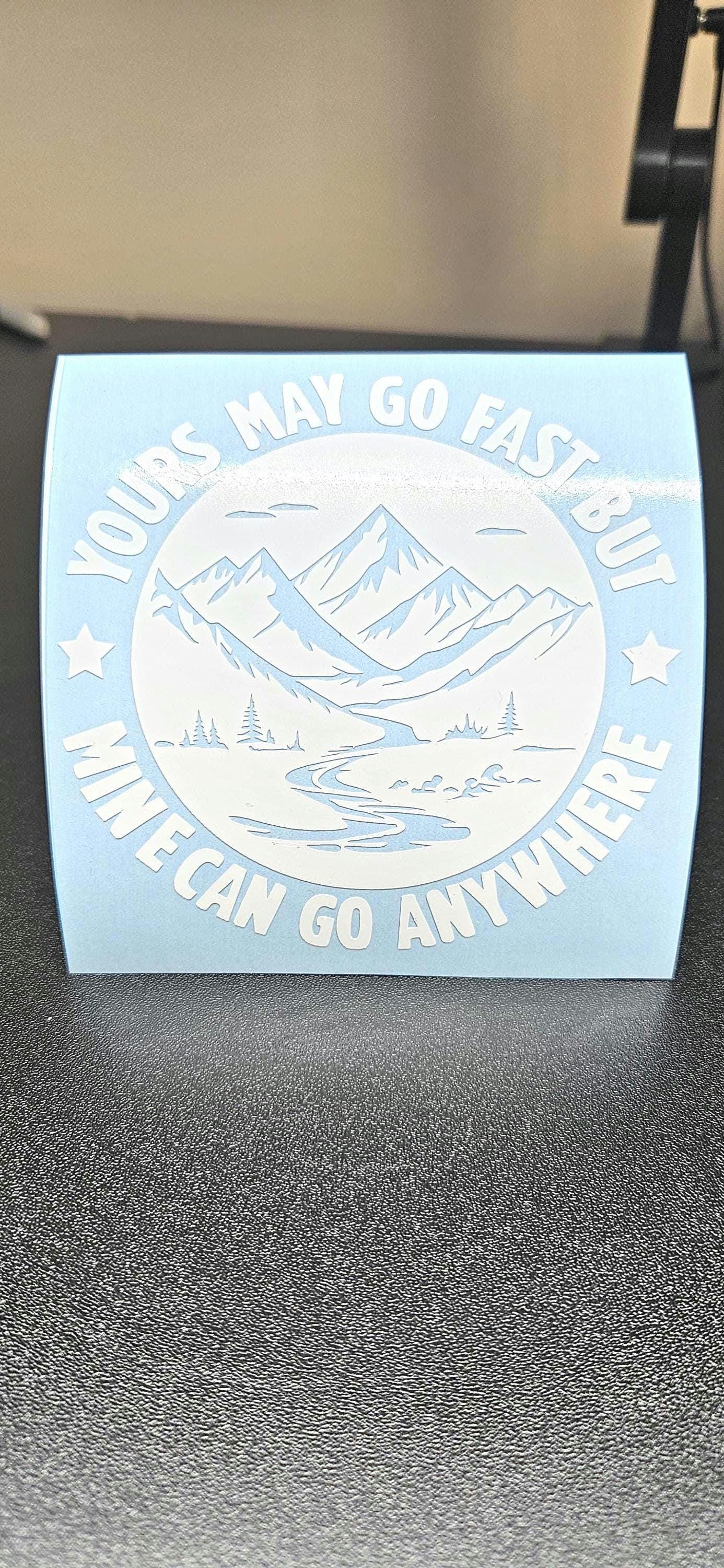 Mountains Vinyl Decal Sticker for Car, Truck, RV, Camper, Van, Trailer