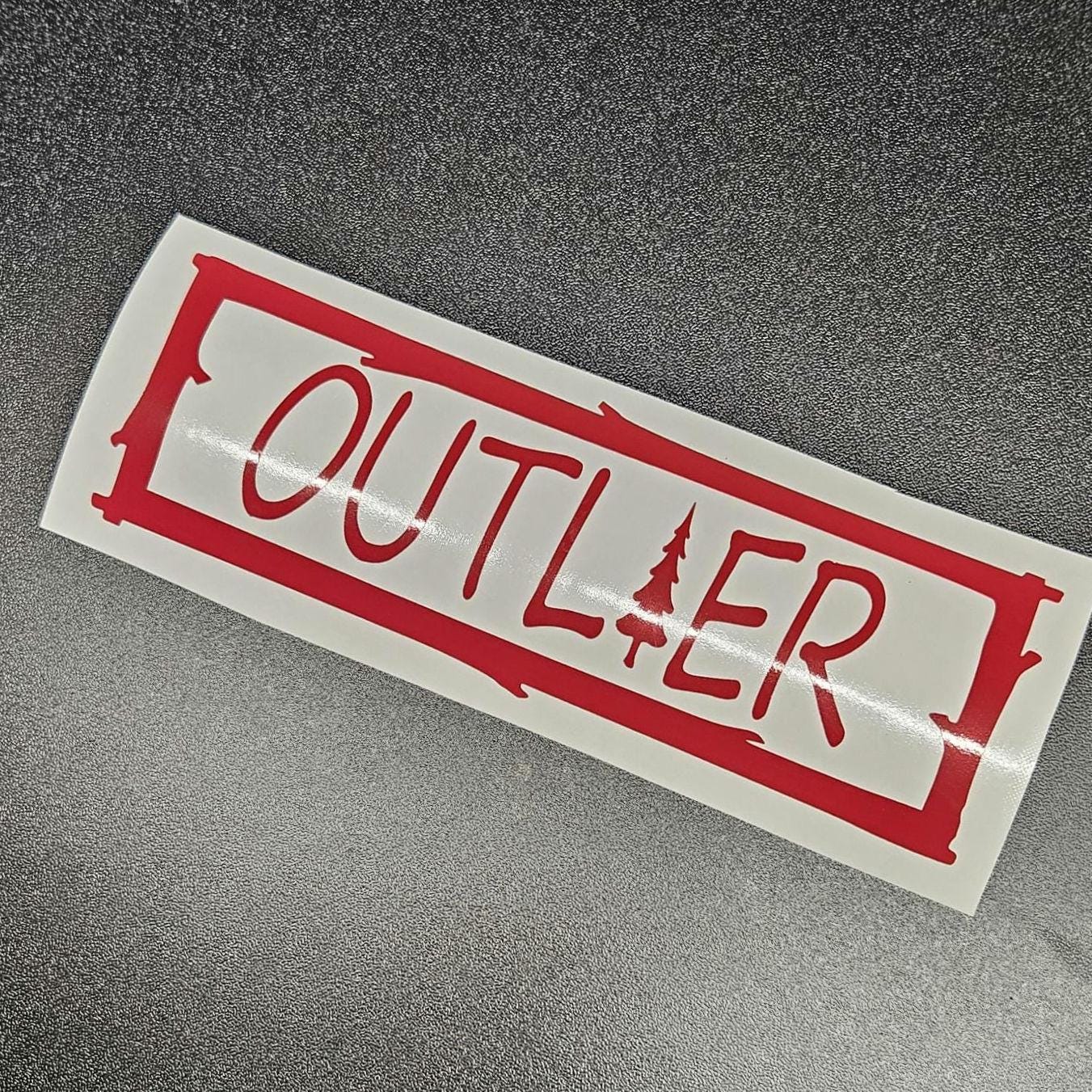 Outlier Outdoors Vinyl Decal Sticker for Car Truck RV Camper Van Trailer