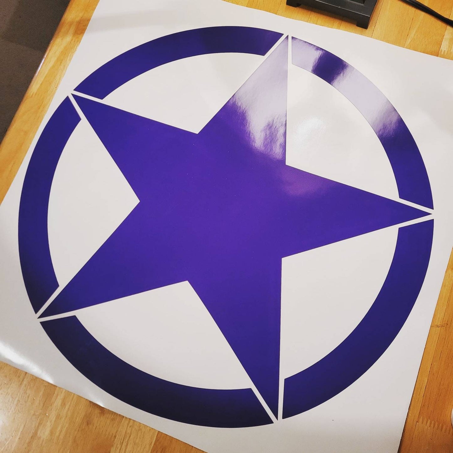 Star Vinyl Decal Sticker for Hood Door Fender of Car, Truck, Van, Military Vehicle, ATV, Toy, Trailer